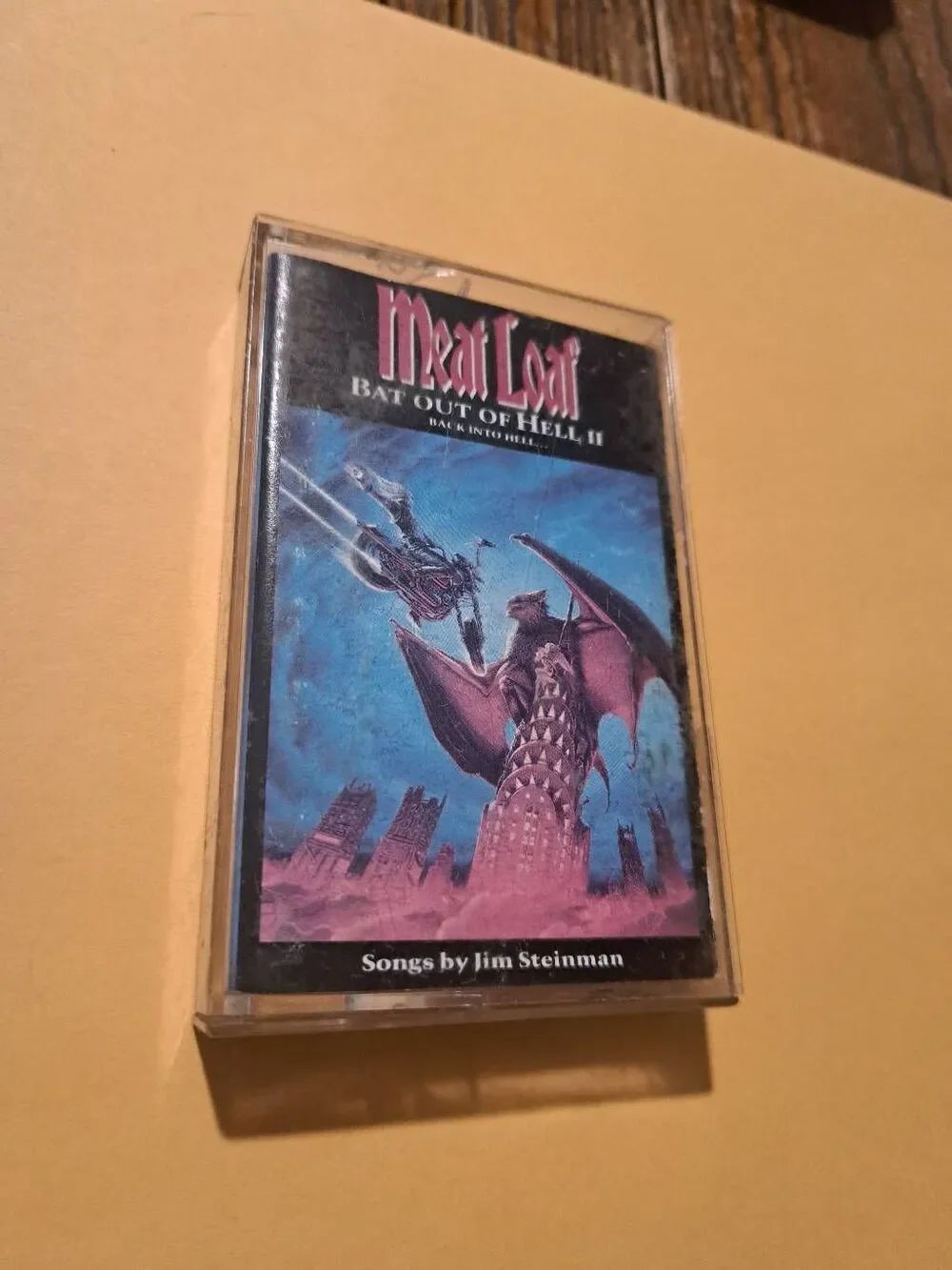 Vintage 1993 Meat Loaf Bat Out of Hell II Back Into Hell Cassette MCA Records